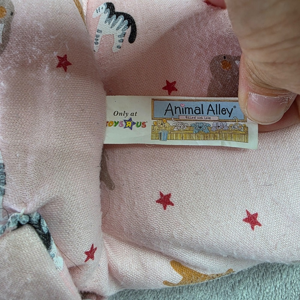Realistic Vtg Toys R US Animal Alley Flocked Face Baby Monkey Chimpanzee Puppet - Picture 3 of 5